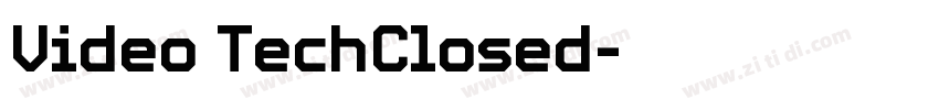 Video TechClosed字体转换
